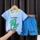 100% Cotton Summer Children's Outfit Sets Short Sleeve T-shirt Set