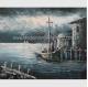 Contemporary Fishing Boat Painting At Sea  / Sailing Ship Paintings Prints