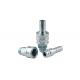 Galvanized Steel Pneumatic Quick Couplings No Valve Core Straight Through