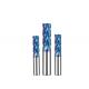 HRC55 ° Flat End Mill Cutter High Performance Tungsten Carbide Milling Cutters Nano Coated Co 12%