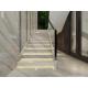 Polished Face Natural White Marble Flooring Tiles Marble Stair Tiles OEM Service