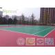 Solid Acrylic Sports Flooring Fadeless Surface 2-7 Mm Thickness For Stadium