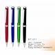 PMS  blue, red color  banner  Metal Pens / Pen with silicon rubber grip  MT107