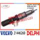 DELPHI 21446260 BEBE4G07001 Fuel engine Diesel Injector 21446260 BEBE4G07001  E3.4 for VO-LVO MD11