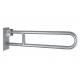 Stainless steel 304 Material bathroom Inox Brush Finished Disabled Toilet U Shaped rail Wall Mounted Swing Up Grab Bars