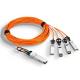 40Gbps Data Rate Active Optical Cable 850nm Tx VCSEL 4*SFP Breakout Customized Length