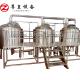 Turkey Industrial Beer Brewing Equipment , Bright 2000L Beer Production Plant