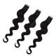 Black Wavy Tape In Human Hair Extensions For Short Hair 16 Inch 100% Mongolian Remy