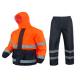 Classic PPE Safety Workwear , Windproof Waterproof Reflective Rain Coats
