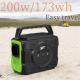 Portable Power Station 200W Emergency Camping Battery LiFePO4 Solar Generator for Outdoor