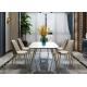 Fashionable 140x80x76cm Home Luxury Marble Dining Table