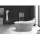 Modern Luxury Stone Freestanding Tub Smooth Stand Alone Soaking Tub