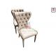 Tufted Back Upholstered Dining Room Chairs Handmade Button Decoration Hotel Furniture