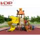 Unique Wooden Playground Equipment For Children , Wooden Play Area With Slide
