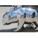 Contemporary Mirror Stainless Steel Bear Sculpture 55cm Height