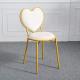 Heart Shaped Lounge Nordic Dining Chairs Gold Pink Dressing Table Simple Fluff Chair Home