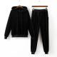 Custom Branded Mens Sports Tracksuits 2 Pieces Hoodies And Pants Ribbed Trims