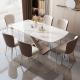 Dining Table Set With Sintered Stone Table Top marble Dining Tables And Chairs Set