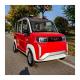 Red Can Custom 4 Wheels New Energy Small EV Electric Cars with 4 Doors made in China