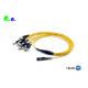 MTP Trunk Cable Single Mode Breakout 2.0mm Cable MTP Female To FC UPC 12 Fibers LSZH OS2 9 / 125μm