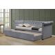 SUNNY European Upholstered Trundle Daybed Single 90 X 190Cm Plywood Material