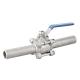 3PC Stainless Steel Ball Valve with DN8-DN100 Butt Weld and Connection Form Welding