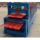 Automatic Corrugated Double Layer Roll Forming Machine With Manual Decoiler