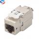 180 Degree RJ45 Keystone Jack Zinc Alloy Cat5E Keystone Jack