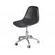 Creative Office Home Dining Leather Chair With Caster Height Adjustable