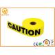 Custom Print Police Safety Warning Tape , PE Black and Yellow Warning Stripes 