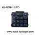 Rugged Numeric Keypad , Metal Kiosk Keyboard with 16 Keys Backlit Dot Matrix