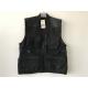vest, photography vest, mens vest 037 in T/C 65/35 fabric, black color, fishing vest, casual vest