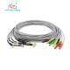 1.2m / 1.5m Length EEG Electrode Cable Light Grey Color With Super Durability