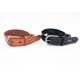 Dark Nickel Buckle Womens Studded Leather Belt With 95 - 125cm Length