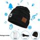 Rechargeable Battery Bluetooth Beanie Hat With LED Headlamp For Climbing Hiking Biking Cycling