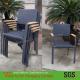 Stackable Outdoor Rattan Chairs For Dining , Resin Outdoor Chairs
