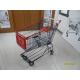 150L Wire Mesh Grocery Store Shopping Cart With 5 Inch TPE Caster