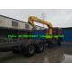 Sinotruk Xcmg 10T Stright Arm Truck Mounted Crane With 7000MM Cargo Box Euro2 LHD