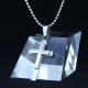 Fashion Top Trendy Stainless Steel Cross Necklace Pendant LPC288