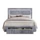 Most popular bed comforter set Velvet Tufted LED Light Platform Storage Bed for Bedroom Apartment and Hotel