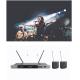 UHF Dual-Channel Lavalier Wireless Microphone System with LCD Screen