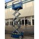 One Person Scissor Lift Extended Platform Easy Operation Battery Short Chargeable Time