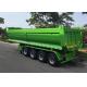 CIMC 4 Axles 22/24/26/28/30 Ft High Strength And Durable Steel HYVA Cylinder Offer Swift Unloading End Dump Truck Semi Trailer