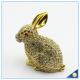 Handcraft Metal Rabbit Shape Trinket Box Full Of Rhinestone Lucky jewelry Box SCJ688-1
