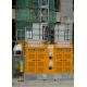Yellow Color Building Site Hoist 8 Rack Module With Frequency Control Motors