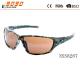 Retro sports sunglasses,made of plastic, UV 400 protection lens,suitable for men and women