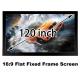Good Price HD Projection Screen 120 Inch Diagonal Fixed Frame Projector Screen 16:9 Cinema