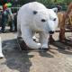 Sunproof Outdoor Fiberglass Animals Polar Bear
