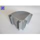 Gray Powder Coating Structural Aluminum Profiles Non Ferromagnetic For Office Partition