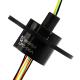 6 Wires 2A Circuits Electric Capsule Slip Ring  with Flange Compact Size and Gold to Gold Contact